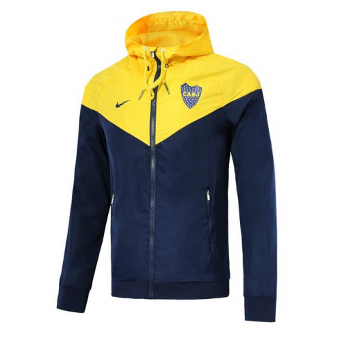 Boca Juniors 18/19 Windrunner Jacket Yellow Navy